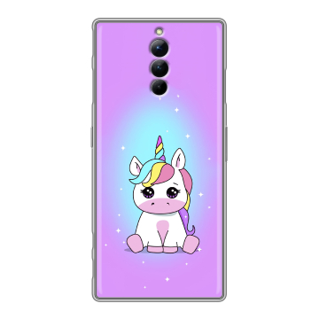Силиконовый чехол на ZTE Nubia Red Magic 8S Pro с принтом Единорог