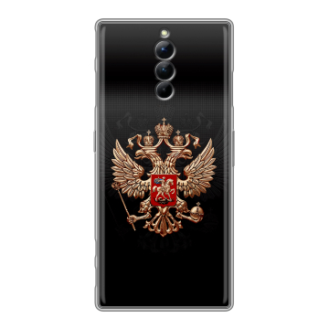 Силиконовый чехол на ZTE Nubia Red Magic 8S Pro с принтом Герб России