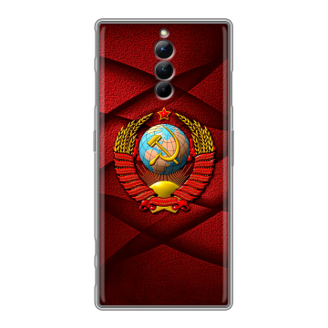 Силиконовый чехол на ZTE Nubia Red Magic 8S Pro с принтом Герб СССР