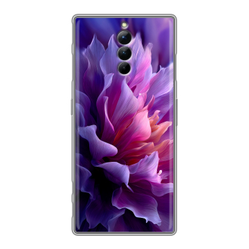 Силиконовый чехол на ZTE Nubia Red Magic 8S Pro с принтом женский цветы