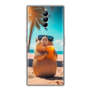 Силиконовый чехол на ZTE Nubia Red Magic 8S Pro с принтом Капибара Силиконовый чехол на ZTE Nubia Red Magic 8S Pro с принтом Капибара