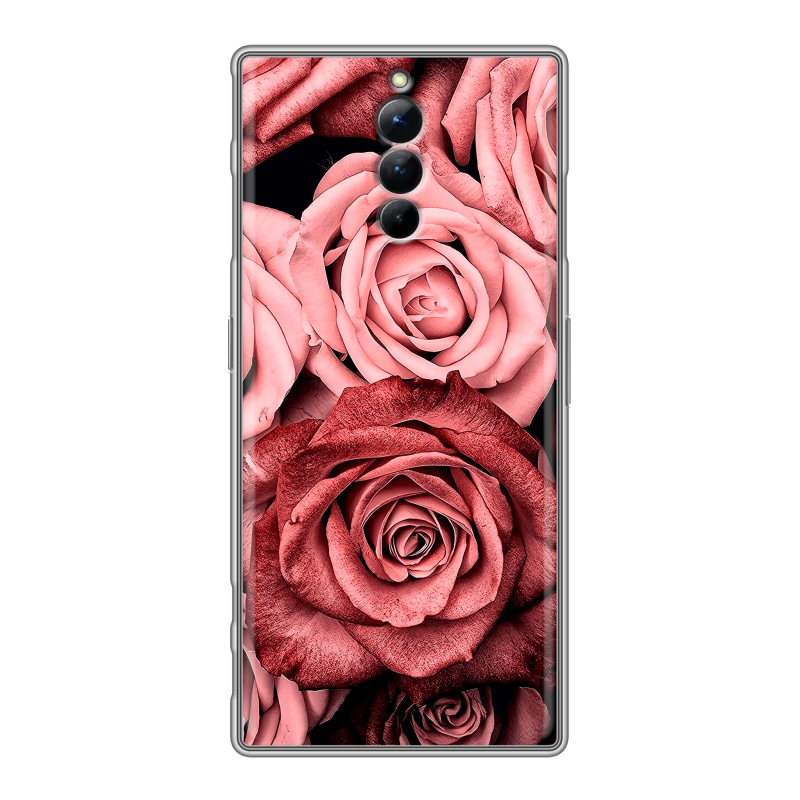 Силиконовый чехол на ZTE Nubia Red Magic 8S Pro с принтом Цветы розы Силиконовый чехол на ZTE Nubia Red Magic 8S Pro с принтом Цветы розы