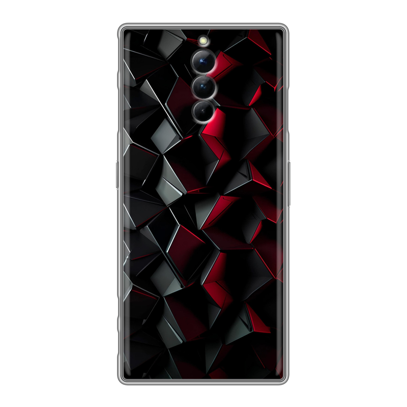 Силиконовый чехол на ZTE Nubia Red Magic 8S Pro с принтом Абстракция Силиконовый чехол на ZTE Nubia Red Magic 8S Pro с принтом Абстракция