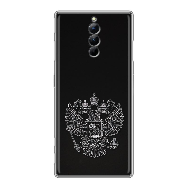 Силиконовый чехол на ZTE Nubia Red Magic 8S Pro с принтом Герб России Силиконовый чехол на ZTE Nubia Red Magic 8S Pro с принтом Герб России