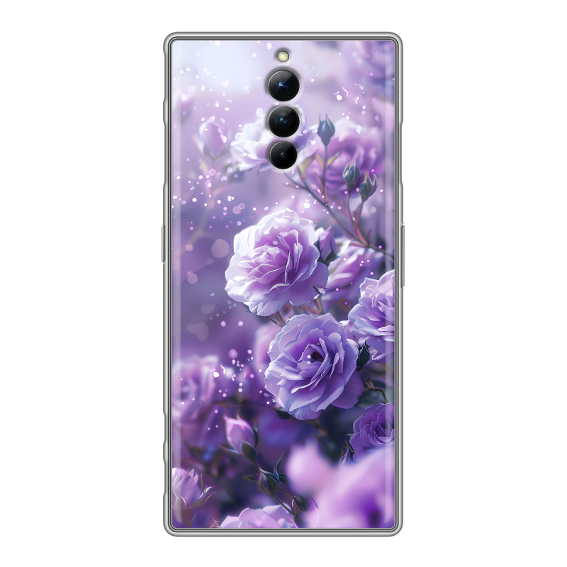 Силиконовый чехол на ZTE Nubia Red Magic 8S Pro с принтом Розы цветы Силиконовый чехол на ZTE Nubia Red Magic 8S Pro с принтом Розы цветы