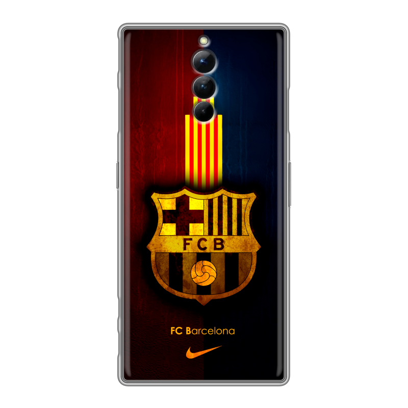 Силиконовый чехол на ZTE Nubia Red Magic 8S Pro с принтом Барселона Barcelona Силиконовый чехол на ZTE Nubia Red Magic 8S Pro с принтом Барселона Barcelona