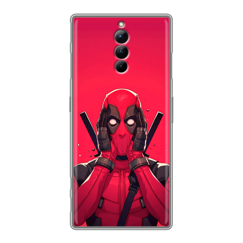 Силиконовый чехол на ZTE Nubia Red Magic 8S Pro с принтом Дедпул Deadpool Силиконовый чехол на ZTE Nubia Red Magic 8S Pro с принтом Дедпул Deadpool