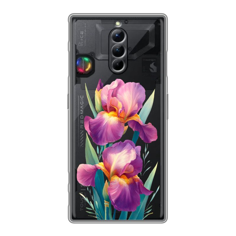 Силиконовый чехол на ZTE Nubia Red Magic 8S Pro с принтом Цветы орхидеи Силиконовый чехол на ZTE Nubia Red Magic 8S Pro с принтом Цветы орхидеи
