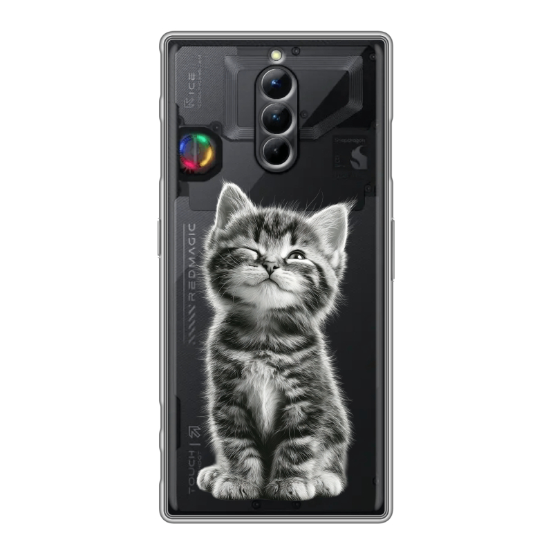 Силиконовый чехол на ZTE Nubia Red Magic 8S Pro с принтом Котенок Силиконовый чехол на ZTE Nubia Red Magic 8S Pro с принтом Котенок