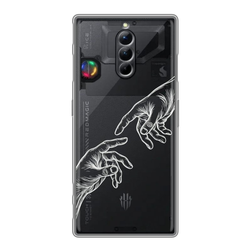 Силиконовый чехол на ZTE Nubia Red Magic 8S Pro с принтом Сотворение мира Силиконовый чехол на ZTE Nubia Red Magic 8S Pro с принтом Сотворение мира