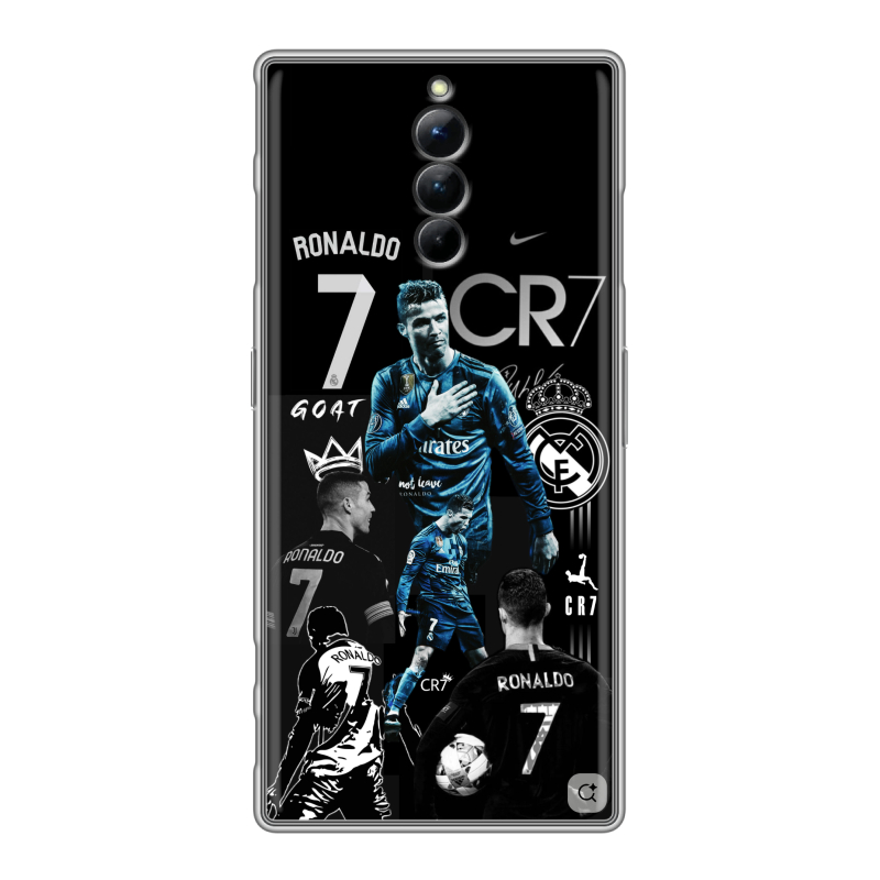 Силиконовый чехол на ZTE Nubia Red Magic 8S Pro с принтом Реал Роналдо Силиконовый чехол на ZTE Nubia Red Magic 8S Pro с принтом Реал Роналдо