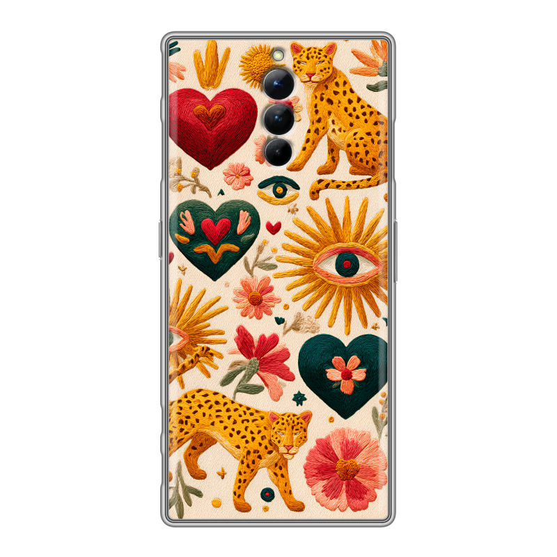 Силиконовый чехол на ZTE Nubia Red Magic 8S Pro с принтом Модный принт Силиконовый чехол на ZTE Nubia Red Magic 8S Pro с принтом Модный принт