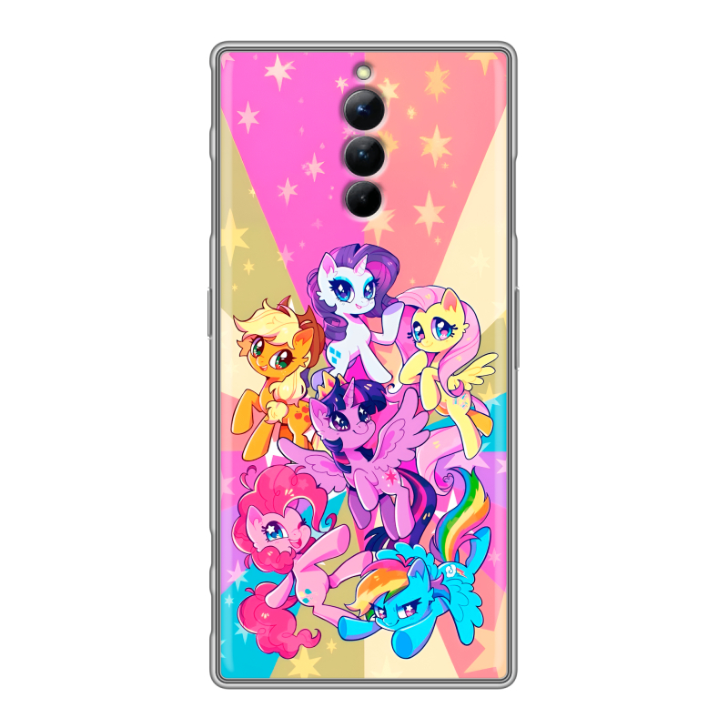 Силиконовый чехол на ZTE Nubia Red Magic 8S Pro с принтом My little pony Дружба чудо Силиконовый чехол на ZTE Nubia Red Magic 8S Pro с принтом My little pony Дружба чудо