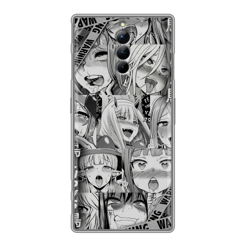 Силиконовый чехол на ZTE Nubia Red Magic 8S Pro с принтом Ahegao Ахегао Аниме Силиконовый чехол на ZTE Nubia Red Magic 8S Pro с принтом Ahegao Ахегао Аниме