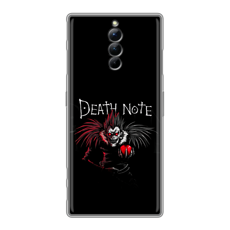Силиконовый чехол на ZTE Nubia Red Magic 8S Pro с принтом Death note Тетрадь смерти Силиконовый чехол на ZTE Nubia Red Magic 8S Pro с принтом Death note Тетрадь смерти
