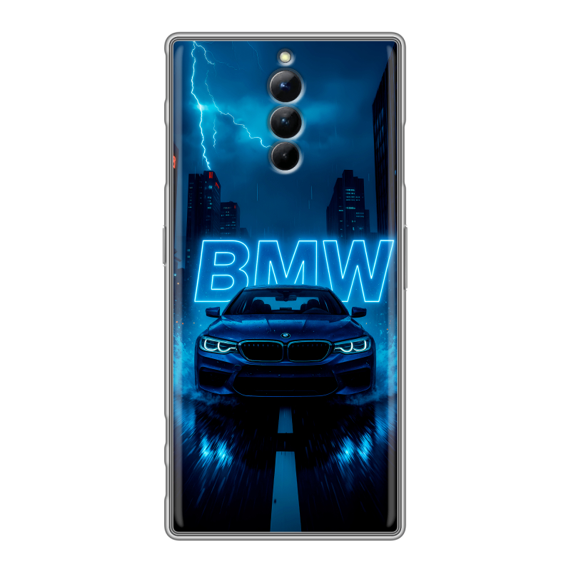 Силиконовый чехол на ZTE Nubia Red Magic 8S Pro с принтом BMW БМВ Силиконовый чехол на ZTE Nubia Red Magic 8S Pro с принтом BMW БМВ