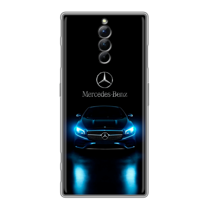 Силиконовый чехол на ZTE Nubia Red Magic 8S Pro с принтом Mercedes Мерседес Силиконовый чехол на ZTE Nubia Red Magic 8S Pro с принтом Mercedes Мерседес