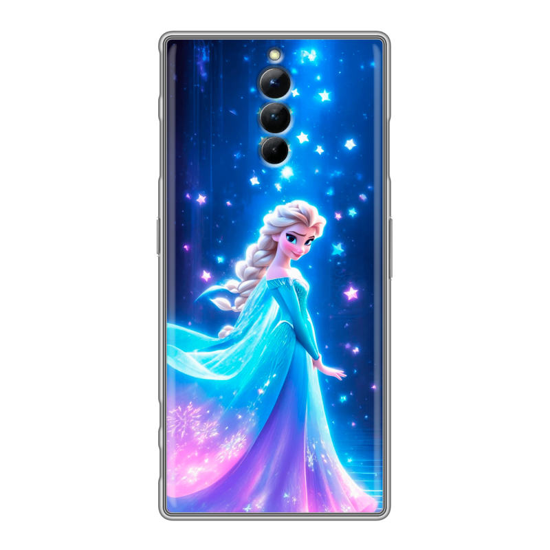 Силиконовый чехол на ZTE Nubia Red Magic 8S Pro с принтом Холодное сердце Frozen Силиконовый чехол на ZTE Nubia Red Magic 8S Pro с принтом Холодное сердце Frozen