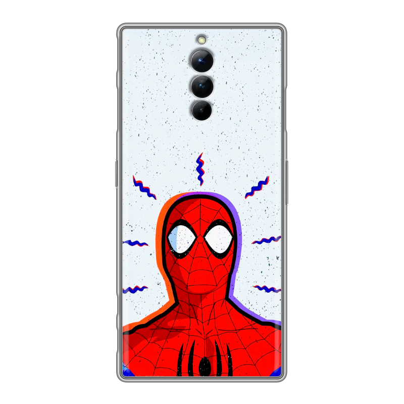 Силиконовый чехол на ZTE Nubia Red Magic 8S Pro с принтом Spiderman Человек паук Силиконовый чехол на ZTE Nubia Red Magic 8S Pro с принтом Spiderman Человек паук