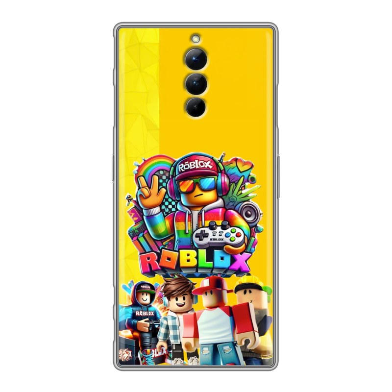 Силиконовый чехол на ZTE Nubia Red Magic 8S Pro с принтом Roblox Роблокс Силиконовый чехол на ZTE Nubia Red Magic 8S Pro с принтом Roblox Роблокс
