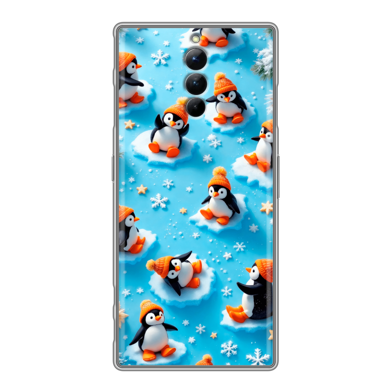 Силиконовый чехол на ZTE Nubia Red Magic 8S Pro с принтом Новый год Силиконовый чехол на ZTE Nubia Red Magic 8S Pro с принтом Новый год