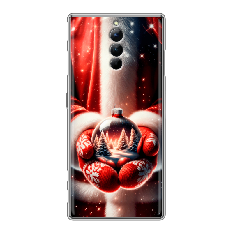 Силиконовый чехол на ZTE Nubia Red Magic 8S Pro с принтом Новый год Силиконовый чехол на ZTE Nubia Red Magic 8S Pro с принтом Новый год