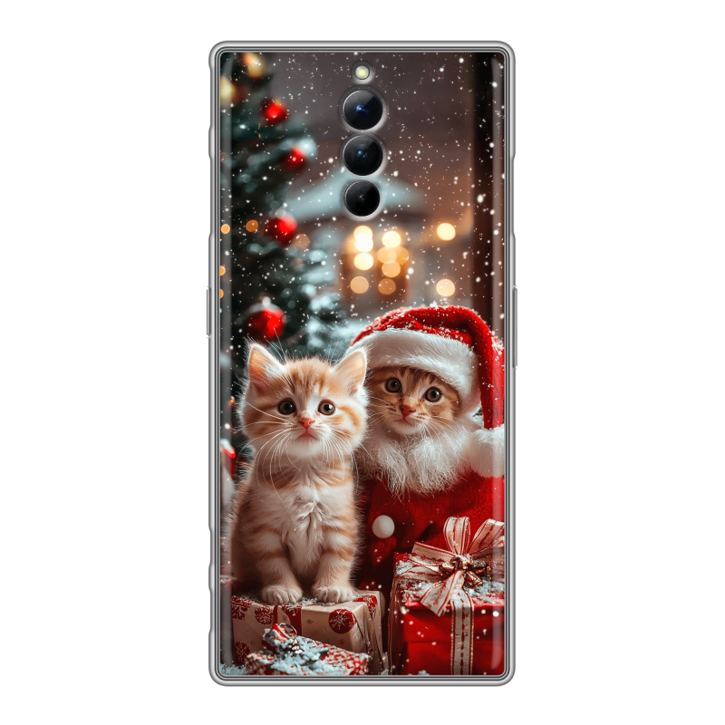 Силиконовый чехол на ZTE Nubia Red Magic 8S Pro с принтом Новый год Силиконовый чехол на ZTE Nubia Red Magic 8S Pro с принтом Новый год