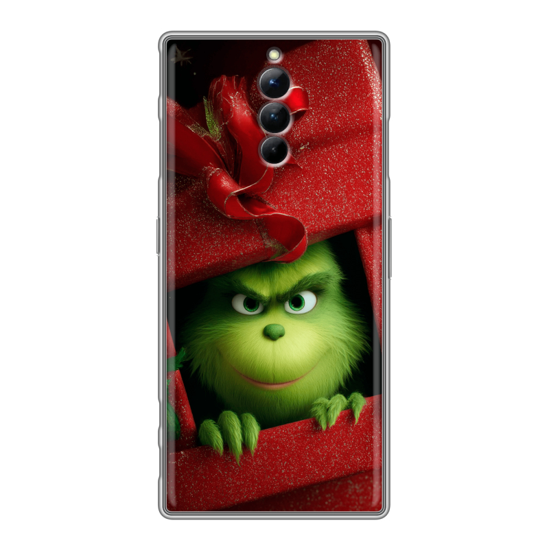 Силиконовый чехол на ZTE Nubia Red Magic 8S Pro с принтом Новый год Силиконовый чехол на ZTE Nubia Red Magic 8S Pro с принтом Новый год
