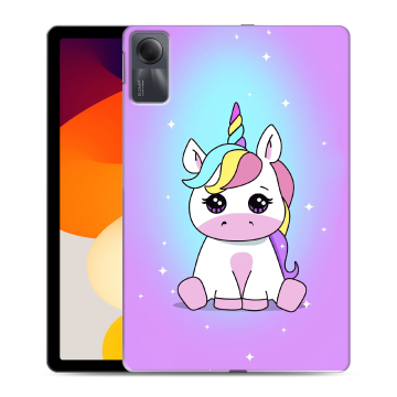 Силиконовый чехол на Xiaomi RedMi Pad SE с принтом Единорог