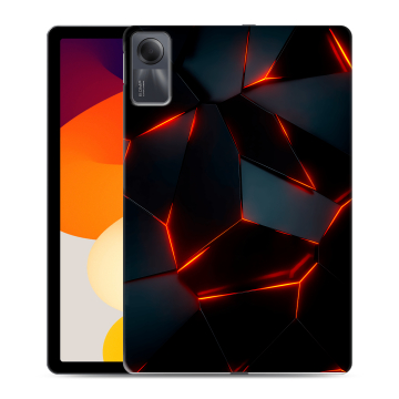 Силиконовый чехол на планшета Xiaomi RedMi Pad SE с принтом Яркие абстракции Силиконовый чехол на планшета Xiaomi RedMi Pad SE с принтом Яркие абстракции