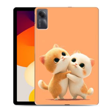 Силиконовый чехол на планшета Xiaomi RedMi Pad SE с принтом Милые котики Силиконовый чехол на планшета Xiaomi RedMi Pad SE с принтом Милые котики