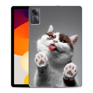 Силиконовый чехол на планшета Xiaomi RedMi Pad SE с принтом Коты Силиконовый чехол на планшета Xiaomi RedMi Pad SE с принтом Коты