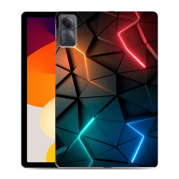 Силиконовый чехол на планшета Xiaomi RedMi Pad SE с принтом Абстракция неон Силиконовый чехол на планшета Xiaomi RedMi Pad SE с принтом Абстракция неон