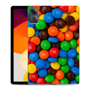 Силиконовый чехол на планшета Xiaomi RedMi Pad SE с принтом Конфеты Силиконовый чехол на планшета Xiaomi RedMi Pad SE с принтом Конфеты