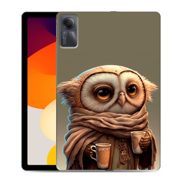 Силиконовый чехол на планшета Xiaomi RedMi Pad SE с принтом Сова Силиконовый чехол на планшета Xiaomi RedMi Pad SE с принтом Сова