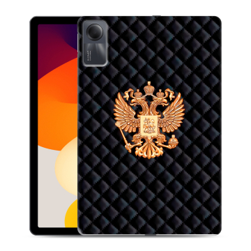 Силиконовый чехол на Xiaomi RedMi Pad SE с принтом Герб России принт Силиконовый чехол на Xiaomi RedMi Pad SE с принтом Герб России принт