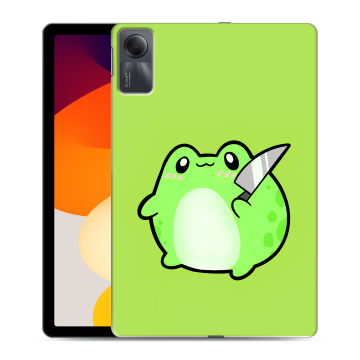 Силиконовый чехол на Xiaomi RedMi Pad SE с принтом Лягушенок
