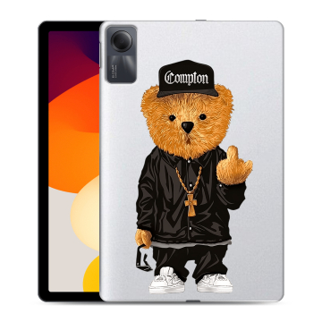 Силиконовый чехол на Xiaomi RedMi Pad SE с принтом Мишка