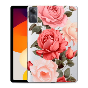 Силиконовый чехол на Xiaomi RedMi Pad SE с принтом Розы
