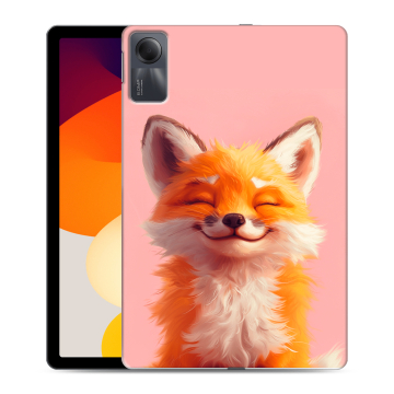 Силиконовый чехол на Xiaomi RedMi Pad SE с принтом милая лиса