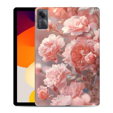 Силиконовый чехол на Xiaomi RedMi Pad SE с принтом Розовые розы