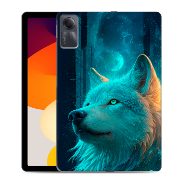 Силиконовый чехол на Xiaomi RedMi Pad SE с принтом бабочки саккура