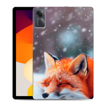 Силиконовый чехол на Xiaomi RedMi Pad SE с принтом лиса