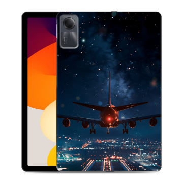 Силиконовый чехол на Xiaomi RedMi Pad SE с принтом самолет