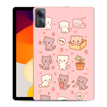 Силиконовый чехол на планшета Xiaomi RedMi Pad SE с принтом Hello Kitty Хелоу Кити