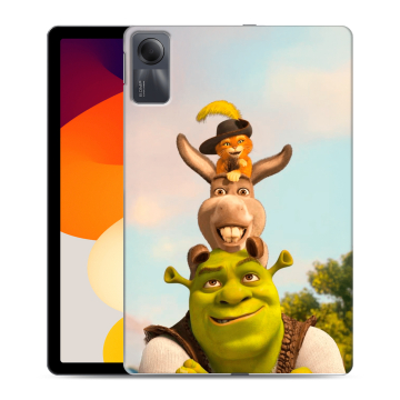 Силиконовый чехол на планшета Xiaomi RedMi Pad SE с принтом Шрек Shrek