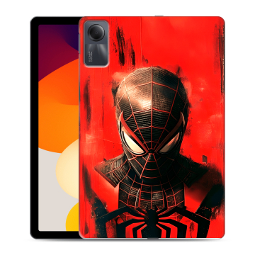 Силиконовый чехол на планшета Xiaomi RedMi Pad SE с принтом человек паук spiderman