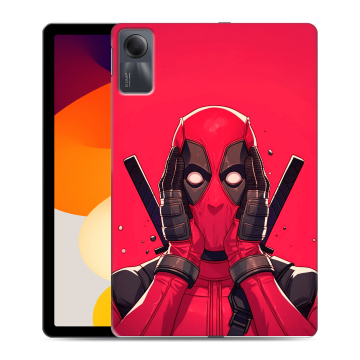 Силиконовый чехол на планшета Xiaomi RedMi Pad SE с принтом Дедпул Deadpool