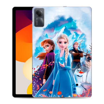 Силиконовый чехол на планшета Xiaomi RedMi Pad SE с принтом Холодное сердце Frozen