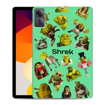 Силиконовый чехол на Xiaomi RedMi Pad SE с принтом Шрек Shrek